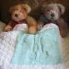 Bunny Pram Blanket  - Teddies Ready for Bed